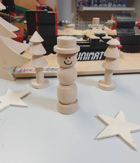 Wooden santa claus