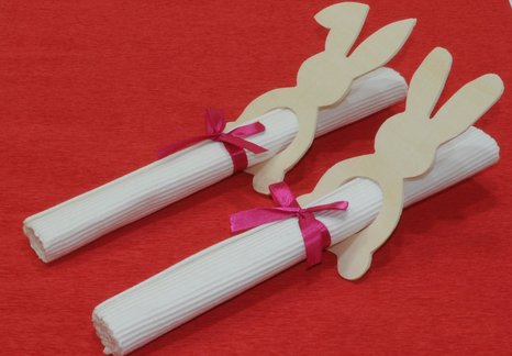 wooden napkin holder - easter bunny